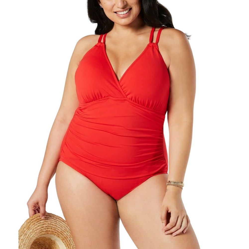 NWT La Blanca Wat Plus Size One Piece Swimsuit